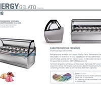 Eisvitrine Ital Proget Energy 12:     	Abmessungen: 	B 1150/ T 117/ H 138    	Fassungsvermögen/Inhalt: 	  12